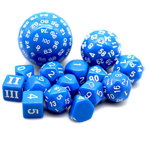 Juego de 15 Dados Poliedricos Acrílicos de Colores, de 3 y 100 Caras, Dados de Juego de Color Personalizado, Dados para Juegos de Calabozos y Dragones - Product Image 3