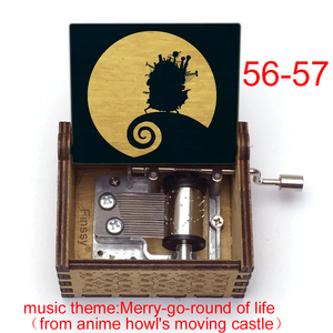 Mini <span class=keywords><strong>Caja</strong></span> <span class=keywords><strong>Musical</strong></span> de Madera, El Castillo Animado de <span class=keywords><strong>Howl</strong></span>, Carrusel de la Vida, Regalo de Navidad, Cumpleaños, Año Nuevo - Product Image 6