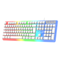 Clavier et souris de jeu Lantronlife GTX-350, vente en gros d'usine, clavier et souris de jeu pas chers - Blanc