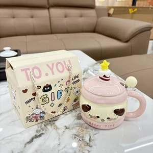 <span class=keywords><strong>Tazza</strong></span> in Ceramica con Motivo Carino per Uso Quotidiano, Contenitore per Acqua, <span class=keywords><strong>Tazza</strong></span> per Latte e Caffè, Regalo Souvenir per Compleanno e Festività per Migliore Amico - Product Image 5