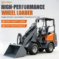 Chargeuse articulée compacte fiable KL906 avec moteur diesel Yanmar et godet de 0,3 m³ pour le chargement de matériaux sur site forestier