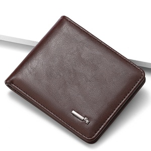 <span class=keywords><strong>Portafoglio</strong></span> Corto da <span class=keywords><strong>Uomo</strong></span> Retrò, Leggero e Ultra-sottile con Tasca Portamonete con <span class=keywords><strong>Cerniera</strong></span>, Realizzato in Materiale PU, Fodera in Poliestere - Product Image 1