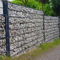 Panier gabion carré galvanisé à prix abordable en treillis métallique soudé avec service de découpe pour mur de soutènement