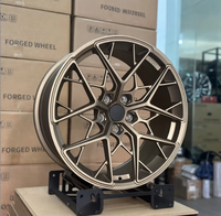 Nouvelles jantes en alliage d'aluminium forgé de 18/19/20 pouces, couleur or foncé, à rayons multiples, 5x114.3 pour Tesla Model Y pour M & WRX
