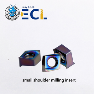 ECL TiAlN PVD Coated <b>Square</b> 4-<b>Edge</b> Double Sided Shoulder Milling Insert - Product Image 2