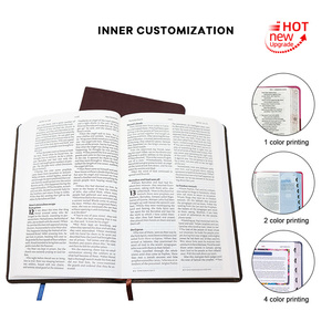 <span class=keywords><strong>Biblia</strong></span> Católica de Lujo con Impresión de Alta Calidad, Cubierta de Cuero PU Suave, Papel Offset, Estampado en Lámina Dorada, <span class=keywords><strong>Biblia</strong></span> Personalizada con Tapa Blanda - Product Image 4