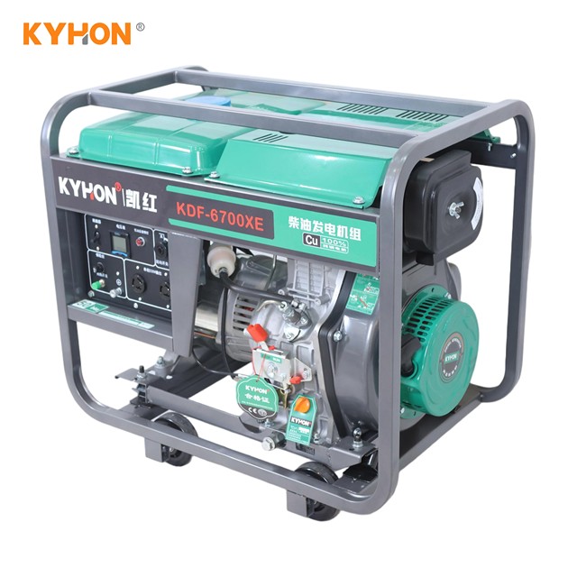 Home Use Fuel-efficient diesel Generator Air-cooled Diesel Generator Set with ATS 50Hz 5.5KW Electric Start Single/Three Phase