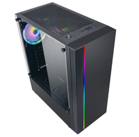 24 Years Factory CPU Gamer Gaming case with Tempered Glass for Front Panel Side Pane Computer case
