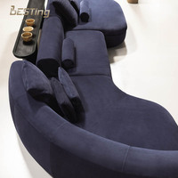 Luxuriöses Leder-Ecksofa-Set - Anpassbare Größe & Farbe Europäischer Stil Wohnzimmer & Villa Heim-Möbel