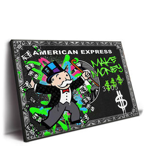 Póster Impreso en Lienzo con Diseño <span class=keywords><strong>2022</strong></span> de American Express, Impresión Digital al Óleo, Arte de Pared Elegante, Natureza Muerta - Product Image 1