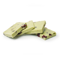 Proveedores de chocolate al por mayor barras de chocolate personalizadas de alta calidad chocolate Matcha con arándanos, disfruta de dulce y sedoso