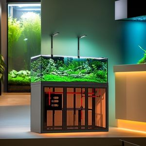 Industriële Stijl Open Zicht Aquascape <span class=keywords><strong>Aquarium</strong></span> Kant Overloop Sump Filter Tank Onderhoudsarm Rivierbeek Ecosysteem Voor Vissen - Product Image 5