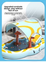 Piscine gonflable en PVC pour jardin familial, enfants, adultes, portable, légère, jeux aquatiques en plein air