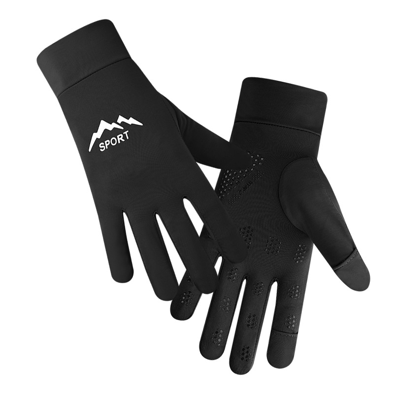 Finition gel antidérapante pour hommes - Raccords à 2 doigts [Noir]