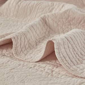 Ensemble de 6 housses de lit réversibles avec bordure festonnée, couette matelassée en coton, style simple pour la maison - Product Image 4