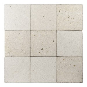 Piastrella in Pietra Naturale Calcare Bianca 20x20 a Grana Grossa - Product Image 2