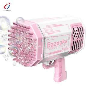 Chengji Summer Electric Products 2024 Soap Bubbles Gun Burbujeros Bubble Maker Gatling 88 Holes Bazooka Bubble Gun