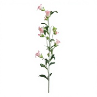 Bunga Lonceng Sutra Buatan Campanula dengan Tangkai Panjang, Susunan Bunga Lily of the Valley Palsu untuk Dekorasi Pernikahan dan Rumah