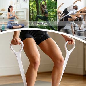 Bande de résistance élastique Mu Lin Figure 8 en silicone pour exercices de yoga et d'étirement à domicile, pour les épaules, le dos et les bras. - Product Image 1