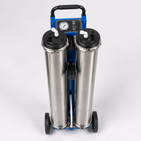 Système RO/DI portable en acier inoxydable à 3 étapes pour le nettoyage des fenêtres et le traitement de l'eau de lavage automobile