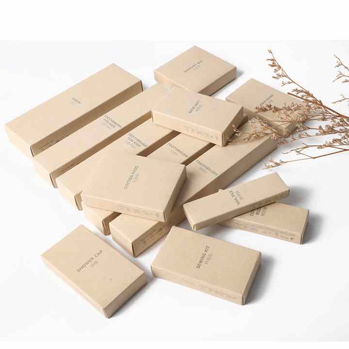 Hotel Amenities Set Luxury Sense Kraft Paper Box Hotel