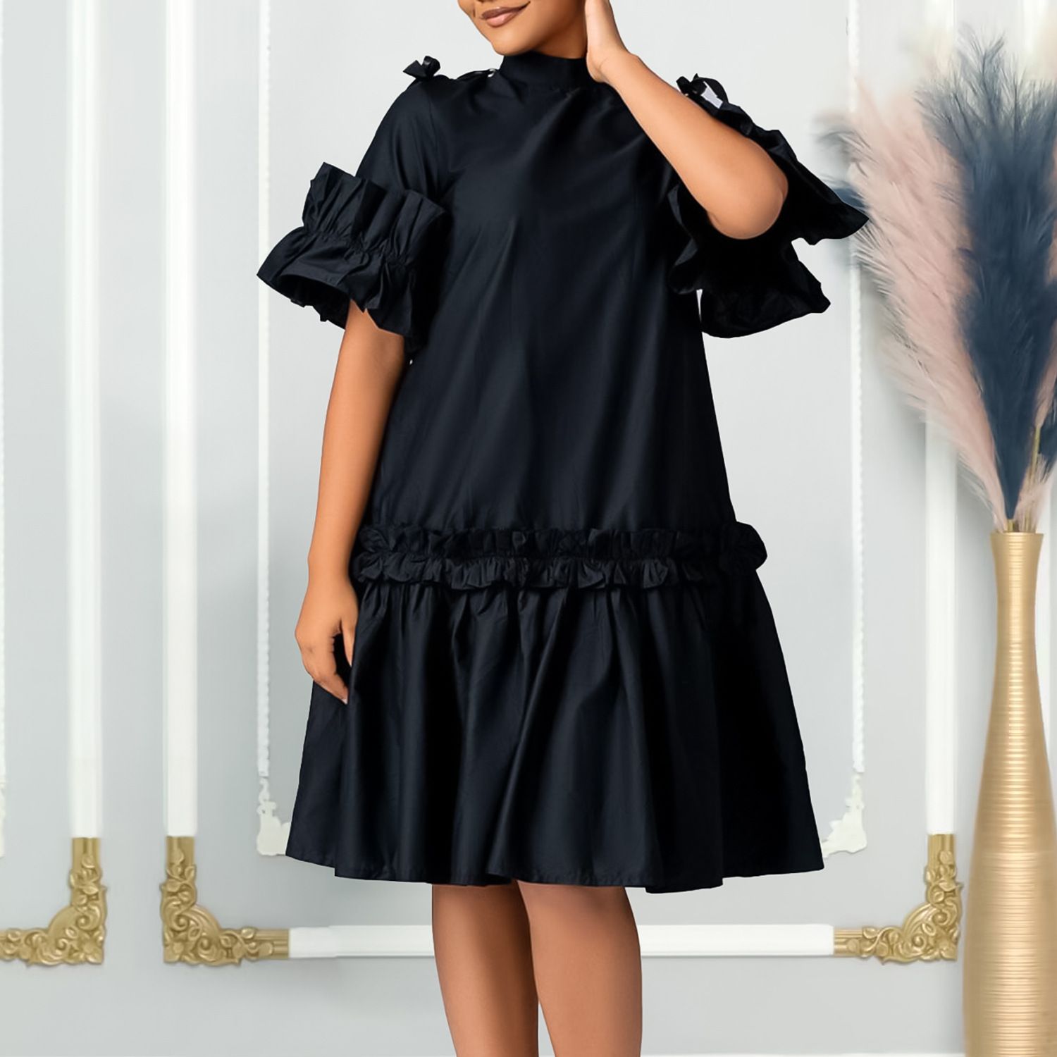 chiffon pleated swing dress Fchengtais Women's Summer Cami Maxi Dressess Chiffon Casual Spaghetti Strap Pleated Swing Dress, Size: XL