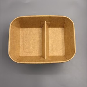 Tazón de Sopa de Fideos de Papel Kraft Ecológico, Resistente al Calor, Cuadrado, para Restaurante, Venta al Por Mayor de Fábrica - Product Image 2