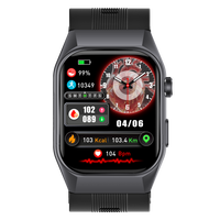 Reloj Inteligente GS500 4G con Pantalla AMOLED, Bomba de Aire, Detección de Presión de Bolsa de Aire, Análisis de Riesgo Cardíaco ECG, Llamadas HD, SOS, Monitor de Estrés EDA