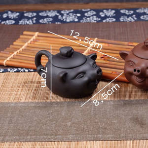 หม้อดินสีม่วงสำหรับใช้ในครัวเรือนแบบจำลองลูกหมูจากเฉาซานประเทศจีน - Product Image 5