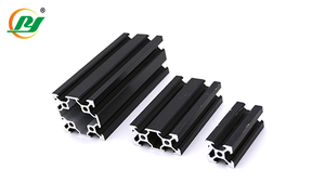 Rail d'<span class=keywords><strong>aluminium</strong></span> anodisé <span class=keywords><strong>noir</strong></span>, 20x20x20, fente 2020 V, série 40 20, norme européenne, Extrusion anodisée - Product Image 3