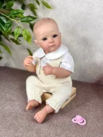 Poupée Reborn réaliste de 19 pouces en vinyle souple, jouet pour enfants, cadeau, vente en gros, personnalisable