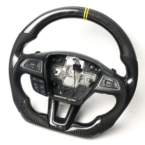 Volant de course en fibre de carbone avec marqueur de retour au centre pour Ford Focus/Escort/<span class=keywords><strong>Escape</strong></span>/Taurus - Product Image 1
