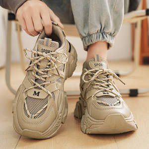 Chaussures pour hommes populaires en ligne, vente chaude, baskets d'été en maille à lacets pour adolescents, baskets de course pour garçons, marque de mode Black Warrior, semelle en caoutchouc robuste - Product Image 4