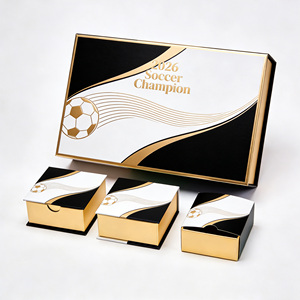 Caja de Papel Impermeable con Logotipo Personalizado, <span class=keywords><strong>Precio</strong></span> de Fábrica, Venta al por Mayor, Materiales Reciclados Ecológicos de Lujo, Juego de Cajas con Relieve Magnético - Product Image 3