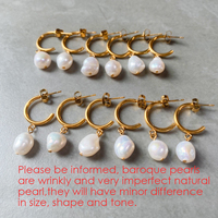 EMANCO Boucles d'oreilles créoles géométriques minimalistes et délicates en acier inoxydable couleur or pour femme, accessoires de bureau/carrière et de fiançailles