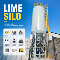 Silo mobile en acier inoxydable pour cendres de soude avec filtre de ventilation et convoyeur à vis sans fin pour centrale à béton