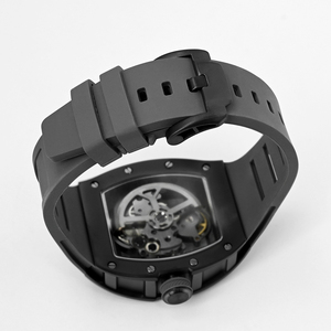 Reloj de Diseño JC-9-190G-35, Resistente al Agua, con Correa de Silicona y Acero Inoxidable, Esfera Esqueleto, Movimiento Mecánico Automático - Product Image 2