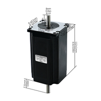 Moteur pas à pas NEMA23 HLTNC 425oz 3Nm 112MM Longueur 57HS112 à axe simple et double 6.35mm 8mm pour CNC