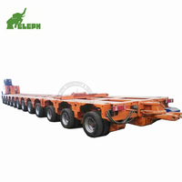 Semi-remorque modulaire en acier robuste à plateau surbaissé pour transport spécial de 100 à 500 tonnes, fabrication chinoise