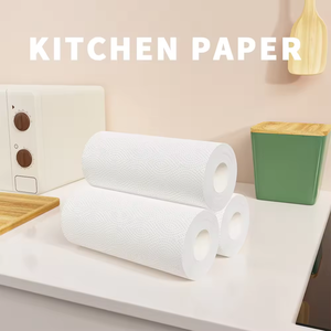 Embossed Eco-Friendly Washable Kitchen <b>Paper</b> Towels Heavy Duty Disposable Kitchen Rolls Oil Water Absorbent for Household - Product Image 2