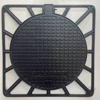 Couvercles de puits en fonte ductile carrés/ronds, norme EN124, surface plaquée, couleur personnalisée, service OEM/ODM