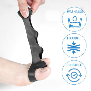 Échantillons gratuits SEBS Séparateur d'orteils réglable à 5 pour soulager les oignons <span class=keywords><strong>Hallux</strong></span> <span class=keywords><strong>Valgus</strong></span> <span class=keywords><strong>Correcteur</strong></span> d'orteils Tampon d'espacement <span class=keywords><strong>Correcteur</strong></span> d'orteils - Product Image 4