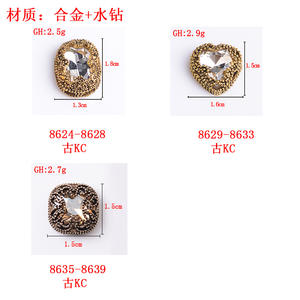 Pas Cher Vente en Gros Retro Nail Charm <span class=keywords><strong>Strass</strong></span> Alliage Punk Luxe Nail Art Fournitures pour Nail <span class=keywords><strong>Deco</strong></span> DIY Design - Product Image 4