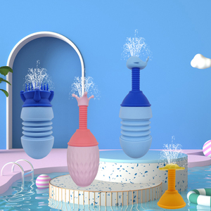 Juguete de Baño de Silicona de Alta Calidad Personalizable con Logotipo Personalizado, Rociador en Forma de Cohete para Niños y Niñas, para Lavar el Cabello, Edades 0-4 - Product Image 1