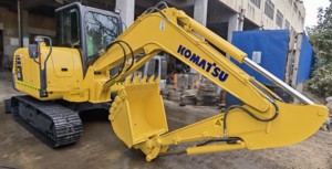 Komatsu-Pelle hydraulique sur chenilles PC55 d'occasion, modèle 2015, basse durée, pompe à engrenages de haute qualité Shanghai - Product Image 4