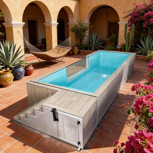 Piscine en fibre, piscine enterrée, nettoyeur de piscine Dolphin, enduit de piscine, piscines pour enfants, piscine extérieure, jacuzzi - Product Image 4