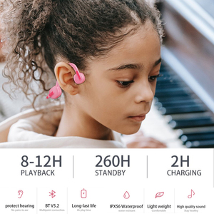 Casque audio à conduction osseuse et aérienne pour enfants, design exclusif, écouteurs ouverts pour adolescents, garçons et filles - Product Image 6