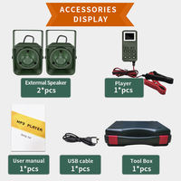 Machine d'appel d'oiseaux MP3 60W en promotion usine, pour la chasse au canard et les prédateurs, 200 sons d'oiseaux, portée 80-500M, alimentée par batterie, leurre durable