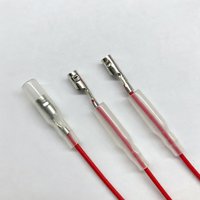 Kabel Terminal Bullet Kustom 4.0mm/4.8mm dengan Selubung Pelindung, Kabel Konektor Bullet Pria/Wanita untuk Peralatan Rumah Tangga