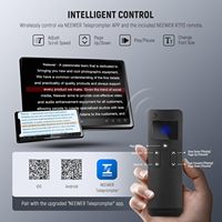 Téléprompteur NEEWER X14 III Avec Télécommande RT113/Contrôle par Application Inclinaison à 45 Degrés Séparateur de Faisceau 14" Cadre Entièrement Métallique Support de Caméra Amélioré